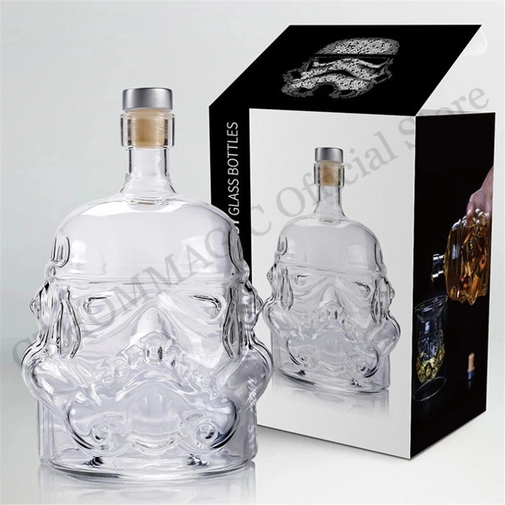 650ml Creative Storm Trooper Decanter White Soldier Glass Jug Liquor Bottle Whiskey Wine Brandy Scotch Bourbon Vodka Decanter