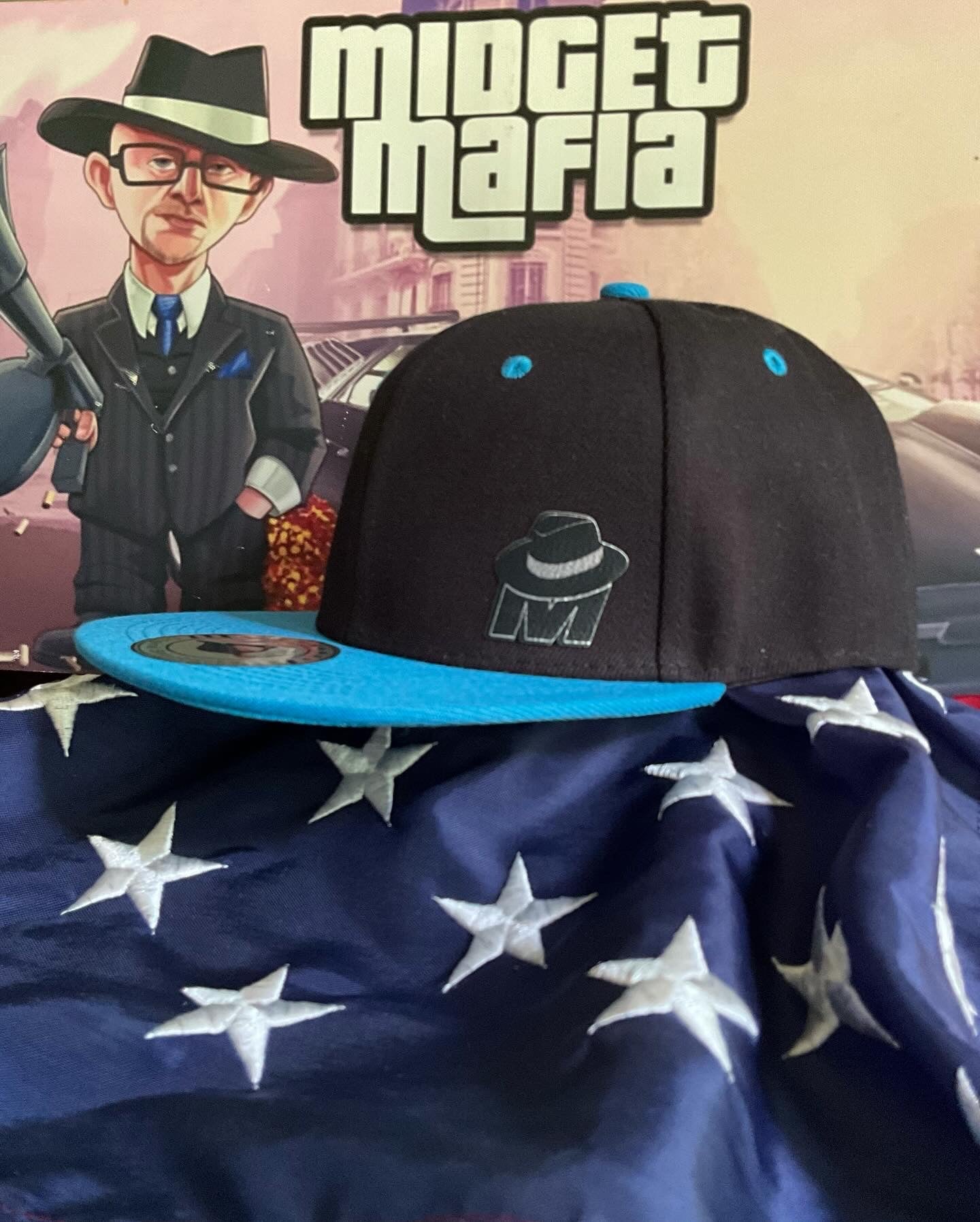 Black/Blue hat with MM logo