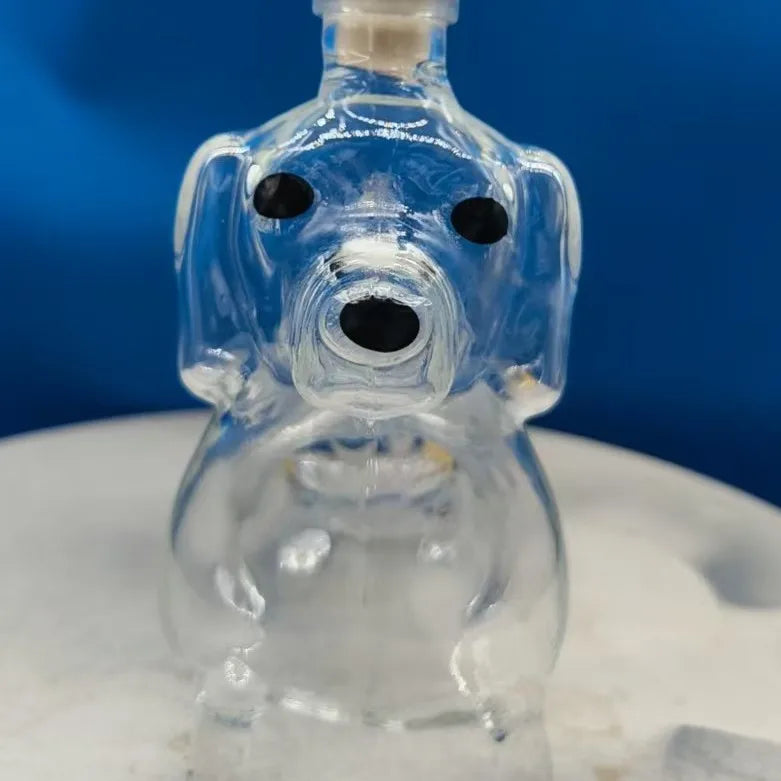 Dachshund Dog Whiskey Bottle,3D Funny Glass Dachshund Whiskey Bottle, Dog Decanter Wine Container for Whiskey Lovers Dogs Lovers