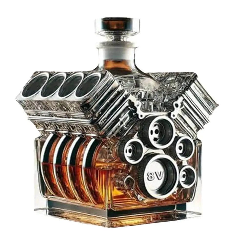 Liquor Decanters V8 Engines Shape Alcohol Decanter Bottle Home Bar Decoration for Valentine's Day Tequila Bourbon Brandy Wedding