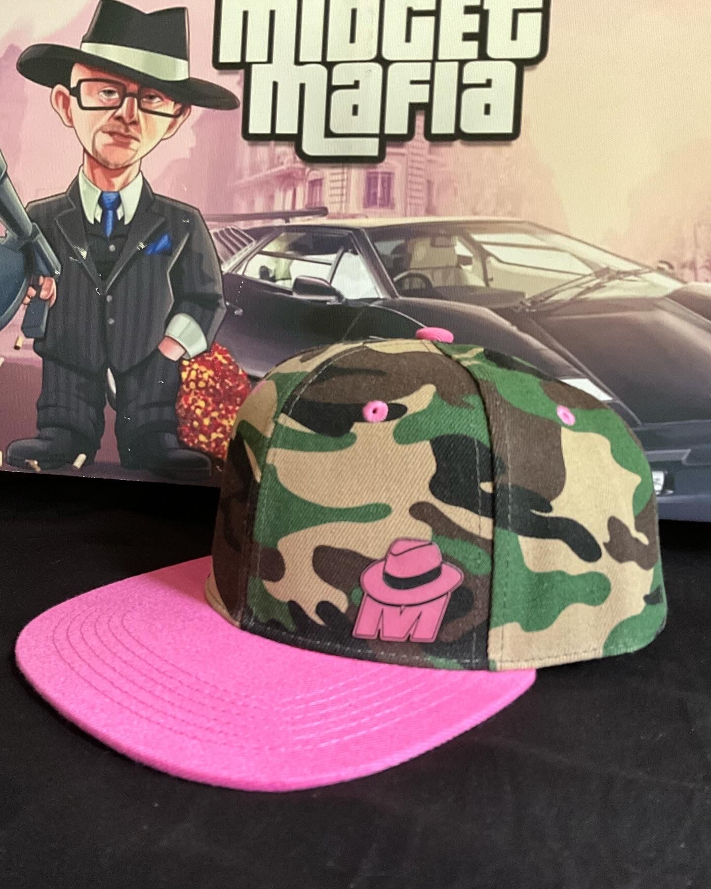 Camp/Pink hat with MM logo