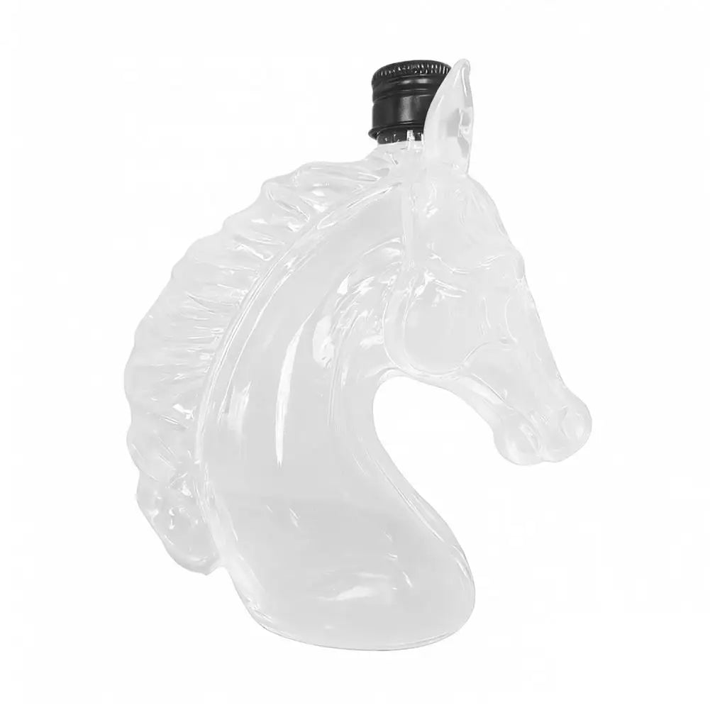 Horse Head Decanter Whiskey Decanter Unique Horse Head Whiskey Decanter Bottle Glass Liquor Container Elegant Bar Decor for Home