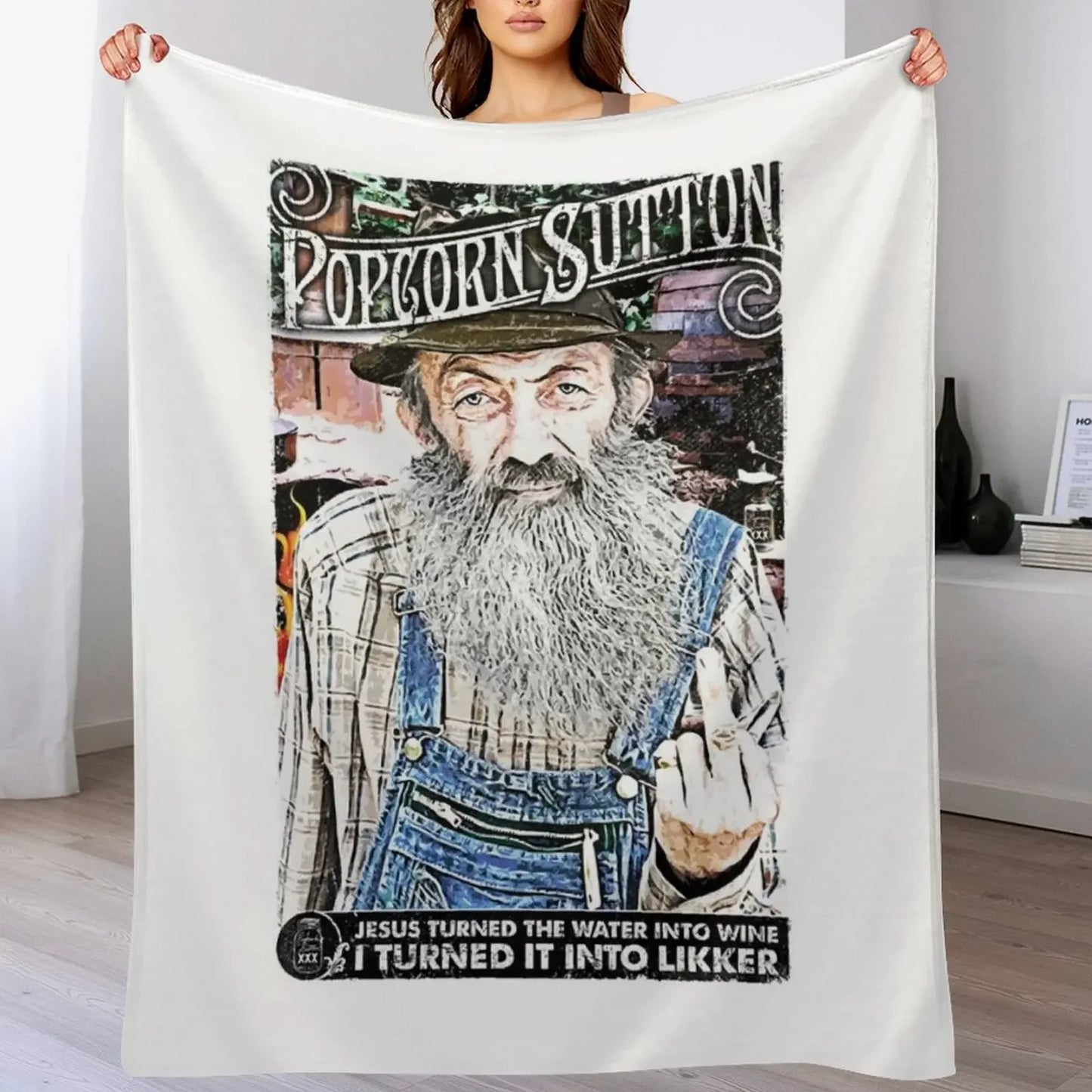 Moonshine PopcornSuttons Throw Blanket Comforter Flannel Fabric sofa bed Kid'S Blankets