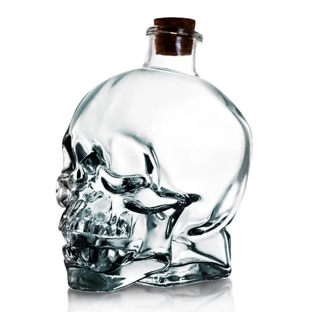 180-750ML Creativity Glass Skull Head Cup Vodka-Shot Whiskey Wine Drinking Bottle Decanter Drinkware Bar Tools Halloween Gifts