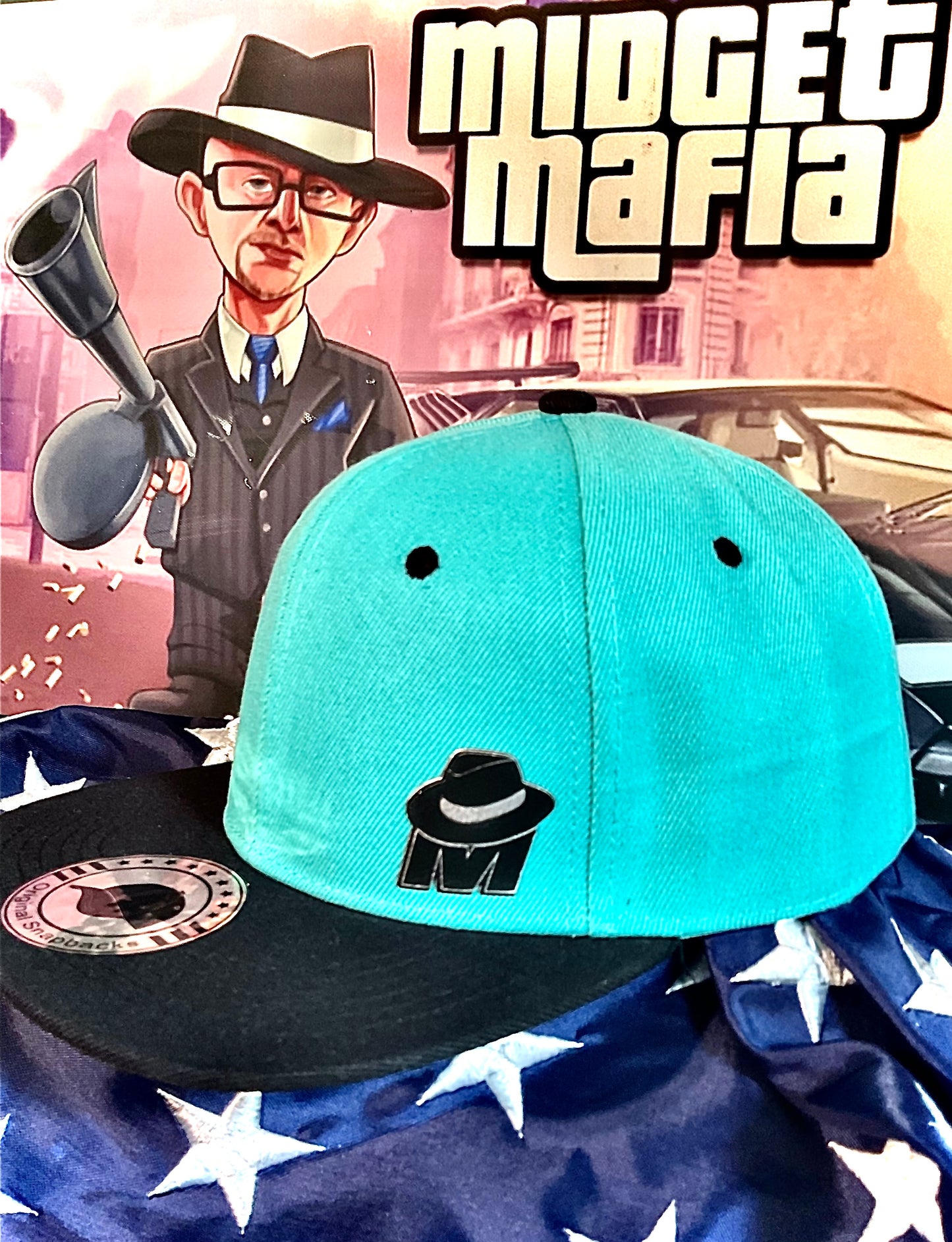 Teal/Black hat with MM logo