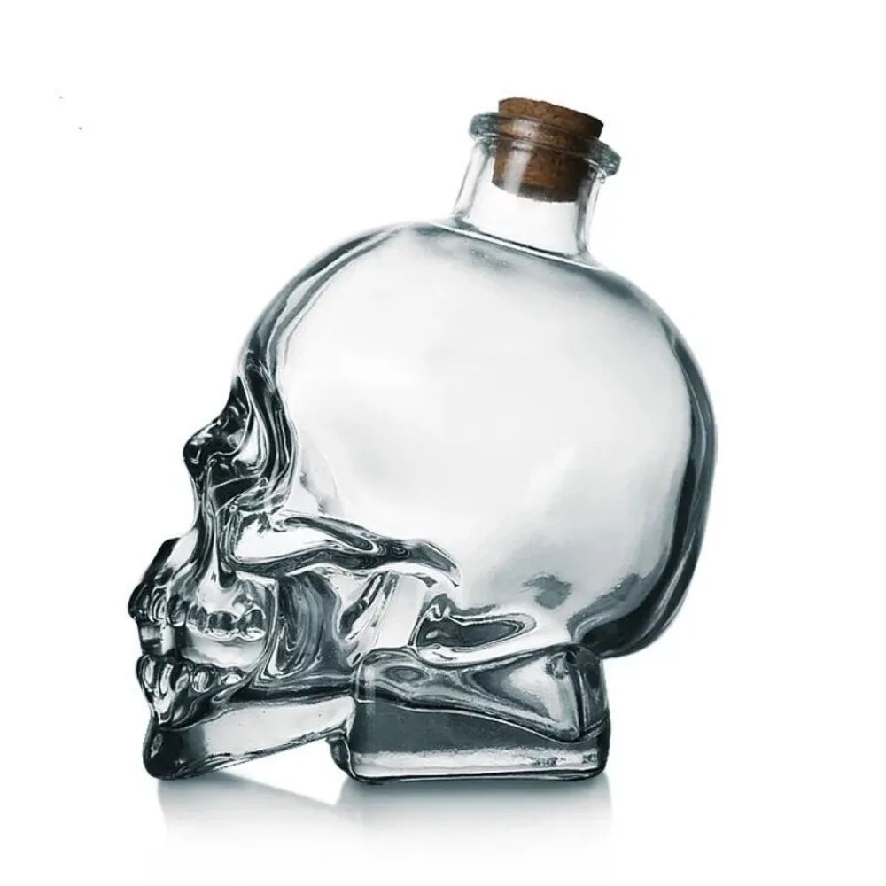 180-750ML Creativity Glass Skull Head Cup Vodka-Shot Whiskey Wine Drinking Bottle Decanter Drinkware Bar Tools Halloween Gifts
