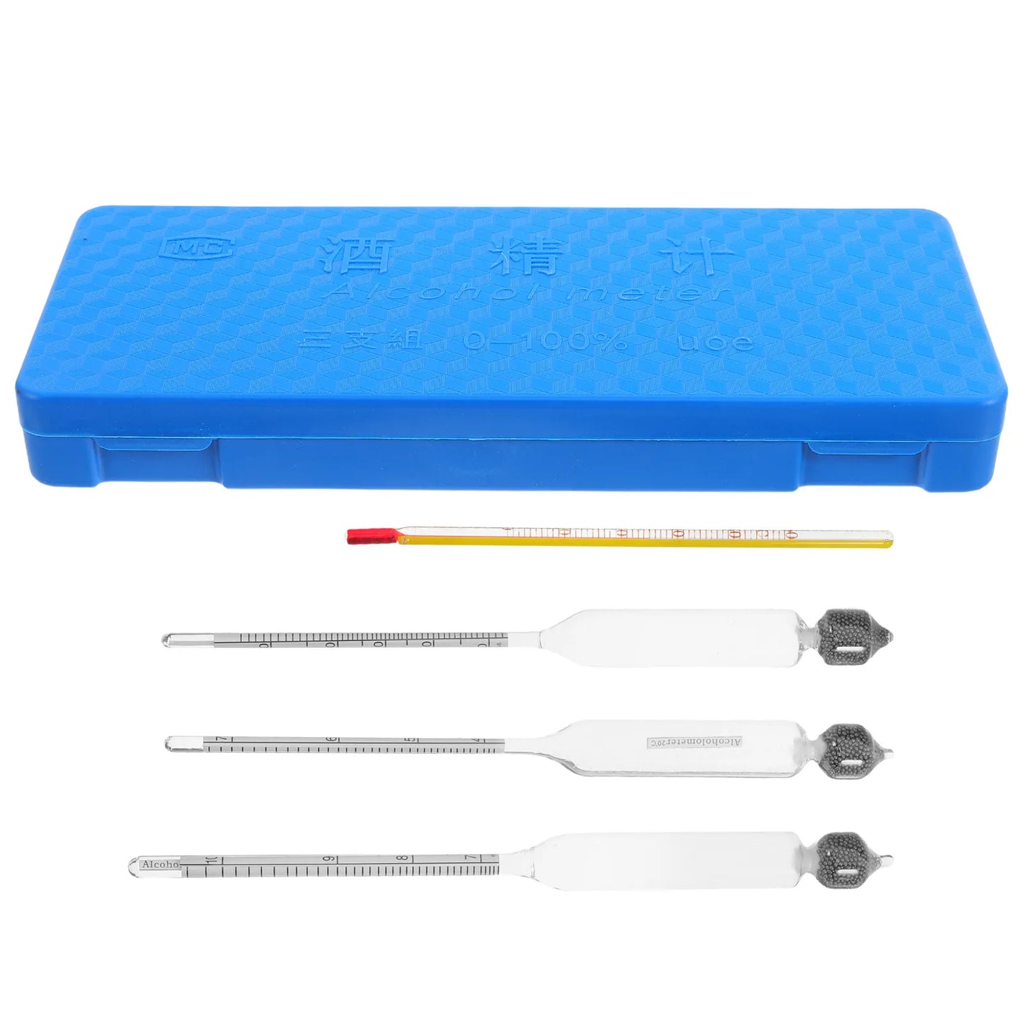 1Set Brewing Hydrometer Accurate Alcohol Density Measurer for Distilled Spirits Alcohol Homebrewing Testing Equipment