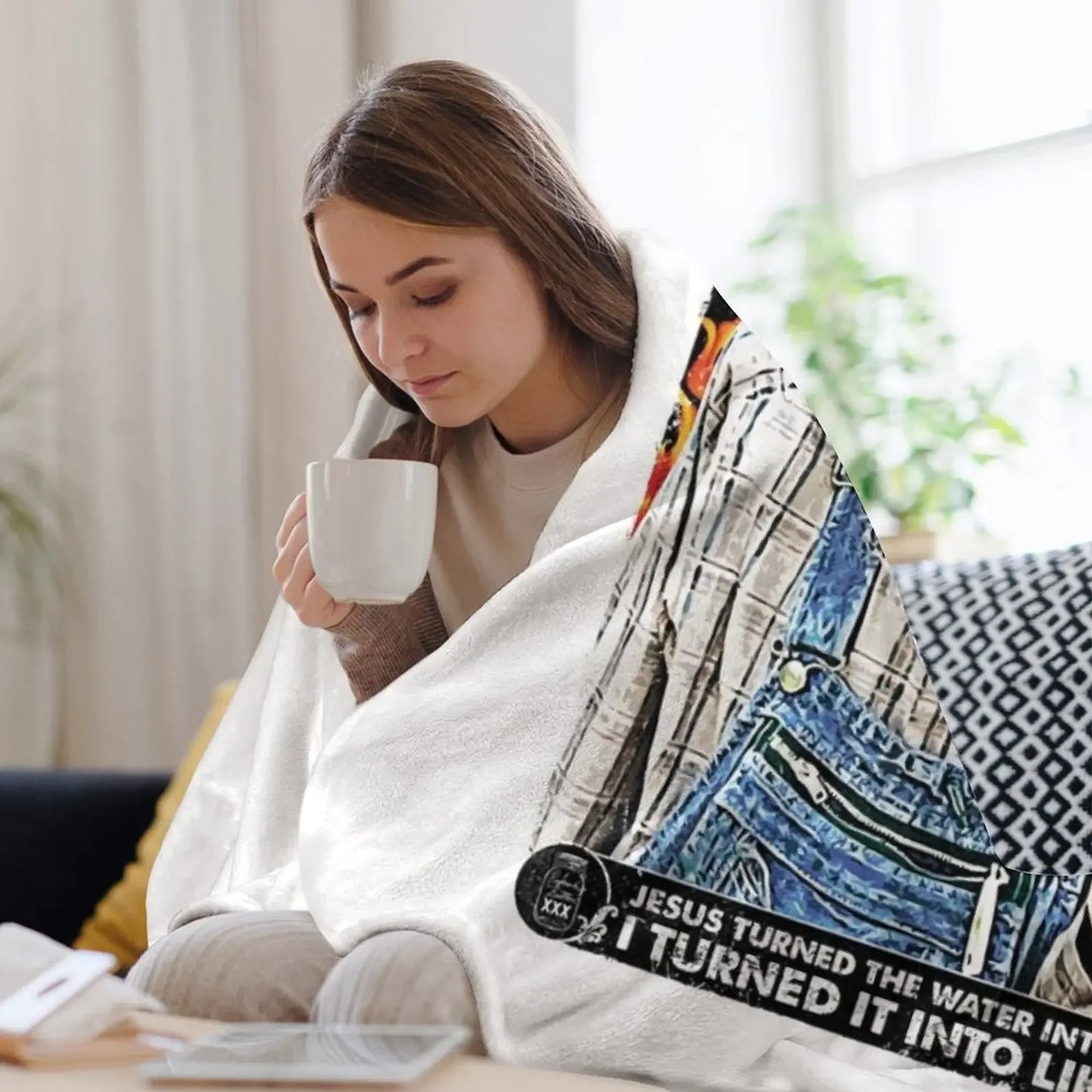 Moonshine PopcornSuttons Throw Blanket Comforter Flannel Fabric sofa bed Kid'S Blankets