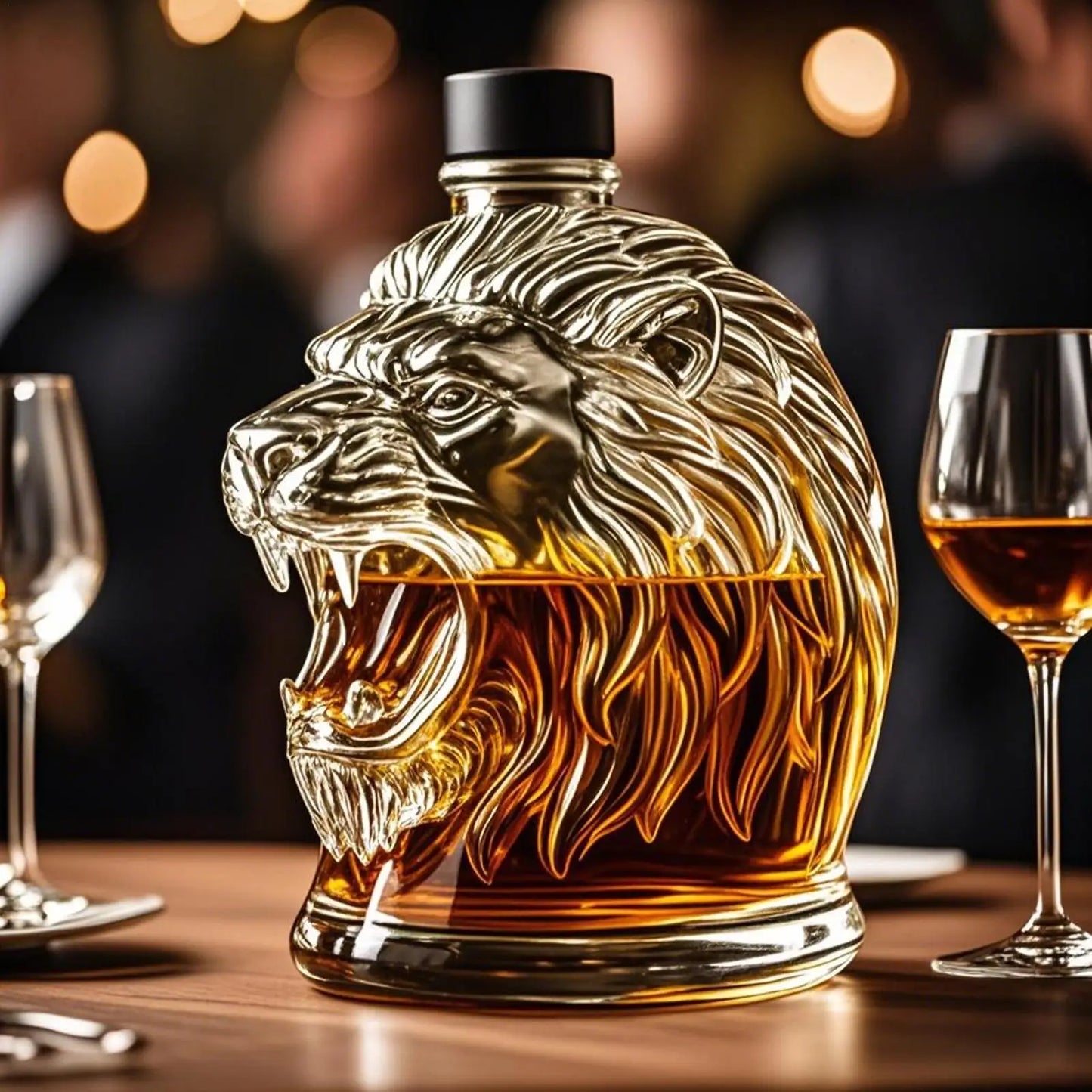 Whiskey Decanter Liquor Dispenser Decanter Bottle Animal Profile Wine Container For Men Father Husband Dad Boyfriend Him