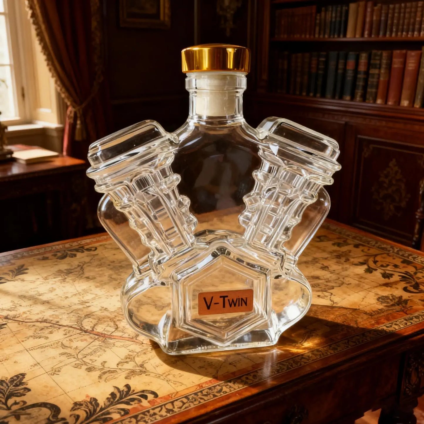 Empty Whiskey Bottles Household Wine Decanter Decorative Motorcycle Engine Shape Alcohol Container for Dining Room Display