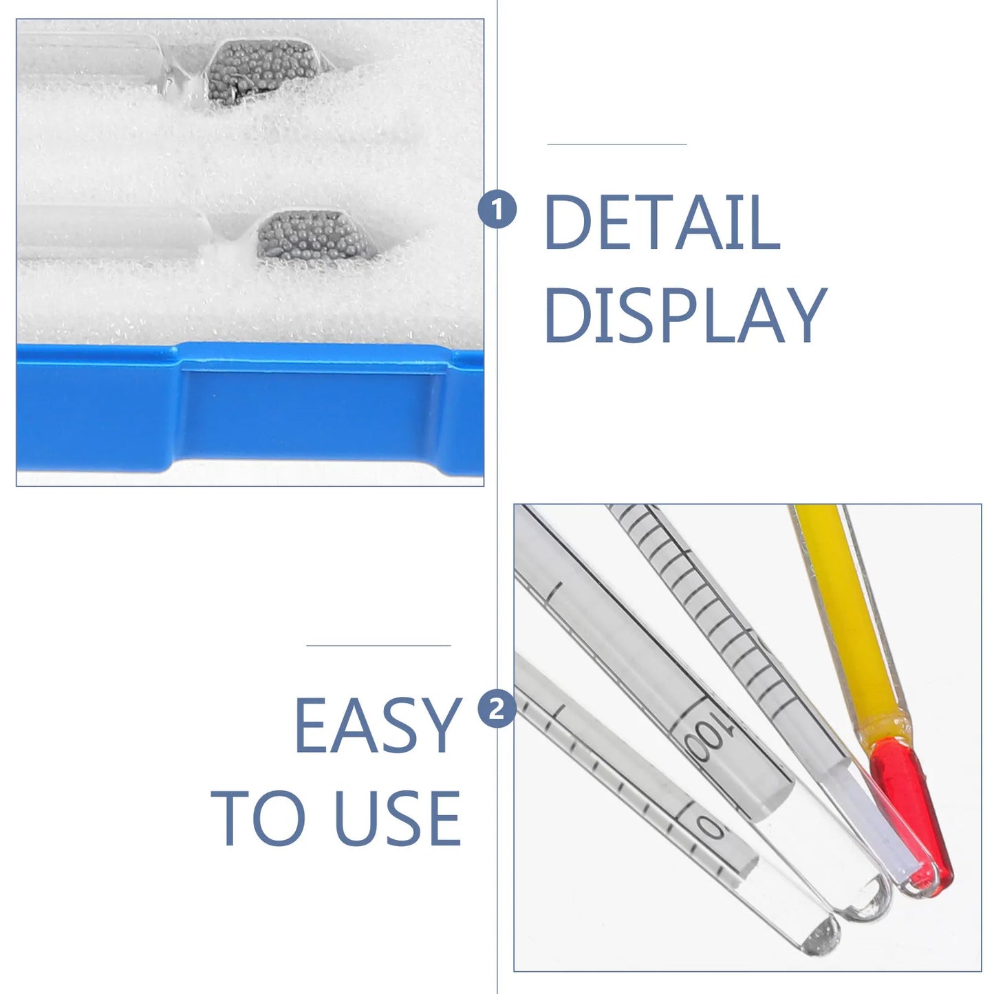 1Set Brewing Hydrometer Accurate Alcohol Density Measurer for Distilled Spirits Alcohol Homebrewing Testing Equipment
