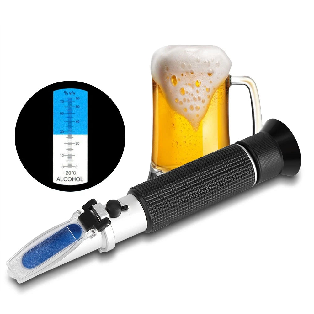 Professional Handheld Alcohol 0‑80% Test Refractometer Tester Meter Measure Instrument Alcohol Tester Alcohol Refractometer