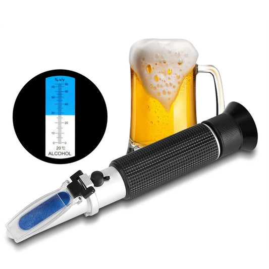 Professional Handheld Alcohol 0‑80% Test Refractometer Tester Meter Measure Instrument Alcohol Tester Alcohol Refractometer