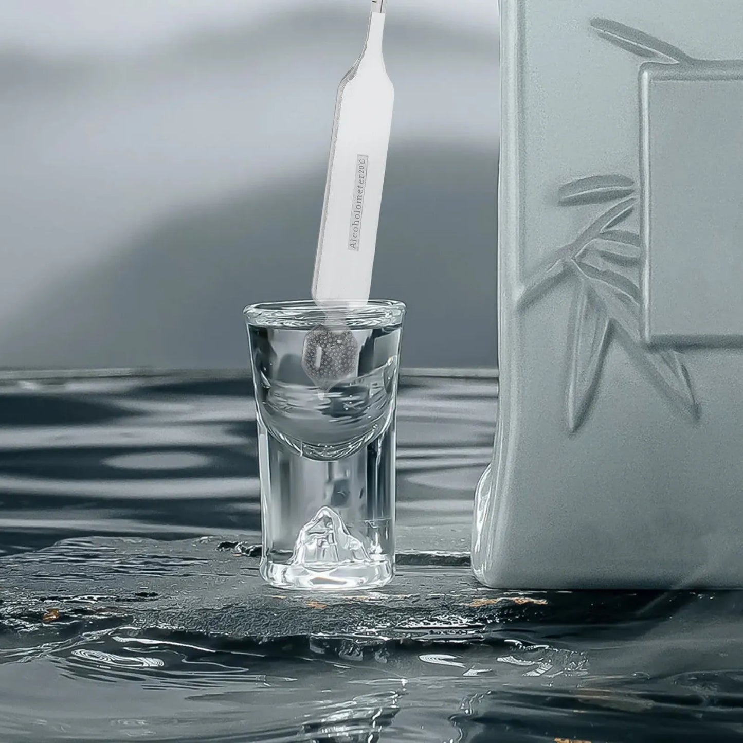 1Set Brewing Hydrometer Accurate Alcohol Density Measurer for Distilled Spirits Alcohol Homebrewing Testing Equipment